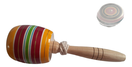 9 Juguetes Típicos Mexicanos Yoyo Trompo Balero Damas Chinas Madera (Usado)