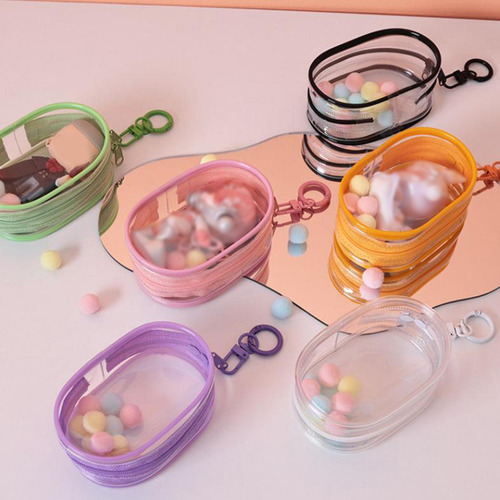 2 Estuche Para Mini Muñecas, Bolsa De Pvc Rosa Melocotón