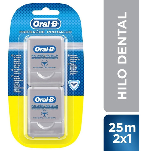 Hilo Dental Menta Oral B Prosalud Multibenef 2x25m