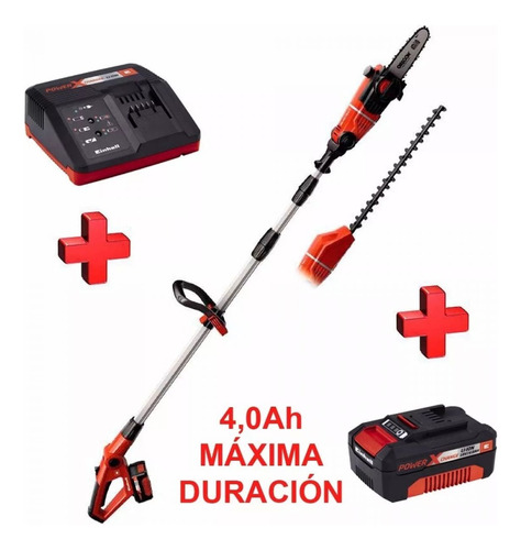 Podador Cortacerco Inalambrico Einhell + Bateria + Cargador