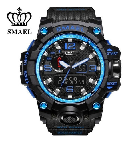 Reloj Deportivo Estilo Militar Táctico Smael 1545bkbu