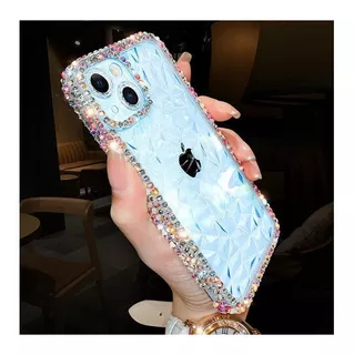 Capa De Luxo Transparente Glitter Bling Diamond Para iPhone