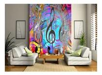 Comprar Adesivo De Parede Musica Notas Musicais Cor Arte M² Mus93