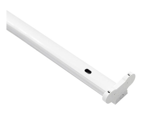 Paquete de 10 piezas Gabinete Canaleta Doble T8 120cm Wga-001 Estructura Blanco