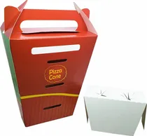 Comprar 100 Pçs Embalagem Pizza Cone Delivery P 02 Cone - Verde