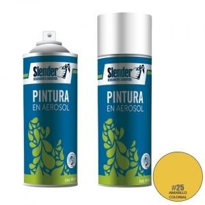 Pint.aerosol Slender 400ml.p/int.y Ext.amarillo Colonial(25)