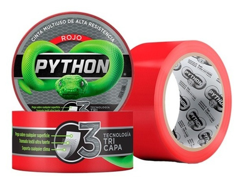 Cinta Multiuso Alta Resistencia Duct Tape 48mm X 9mts Python