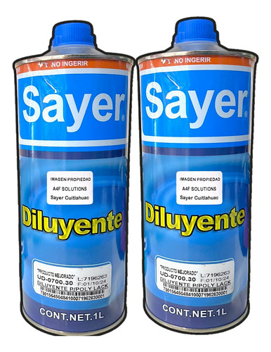 Dilucion Para Poly Lack 2 Litros Ud-0700