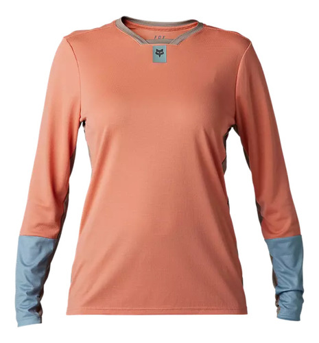 Jersey Fox Defend M Larga  Mujer Melon