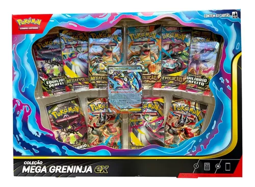 Box Pokémon: Coleção Mega Greninja Ex - Copag (novo) | MercadoLivre