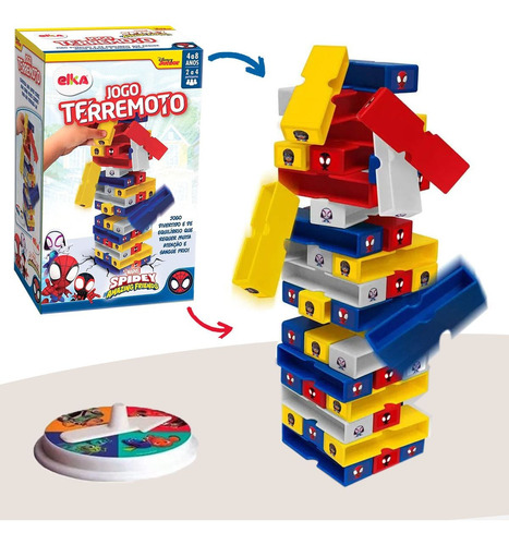 Jogo De Equilibrio Terremoto Spidey Marvel Destreza 