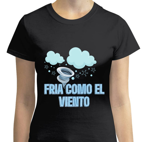 Playera Mujer - Mundo Pop 80s - Fria Como El Viento