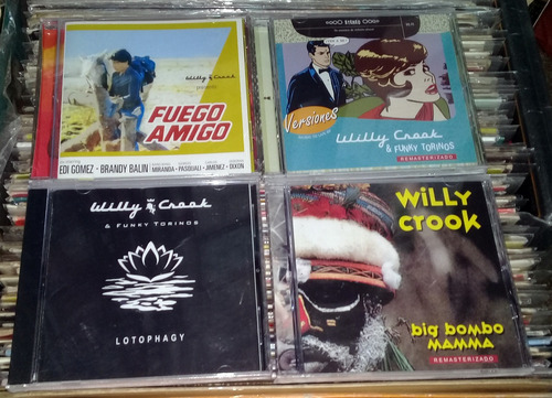 Willy Crook Lote 4 Cd's Sellados Arg / Kktus