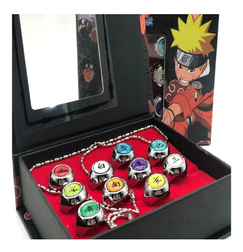 Anillo Naruto Uzumaki Shippuden Set Akatsuki 10 Anillos