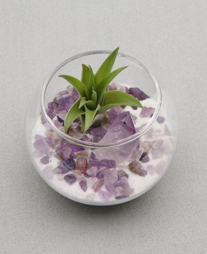 Mini Cuarzo Amatista 185grs / Chips P Botellas Manualidades Morado En Sus Diversas Gamas