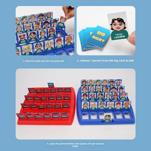 Guess Who I Am (caja) - Juego De Mesa Guess Who Para Niños L