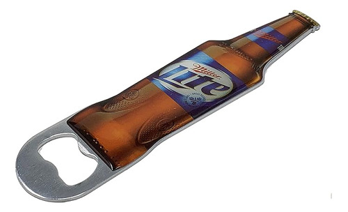 Miller Lite Abrebotellas Metal Oficial Pulgadas Largo