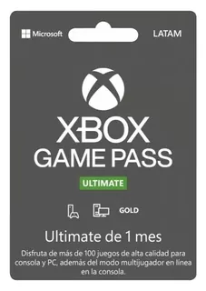 Game Pass Ultimate 1 Mes