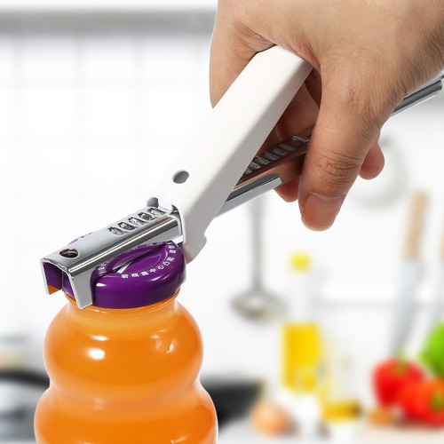 Abrebotellas Profesional Acero Inoxidable Ajustable Cocina Plateado