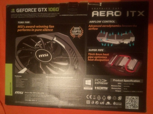 Tarjetas Graficas 1060 Gtx 3gb Aero (Usado)