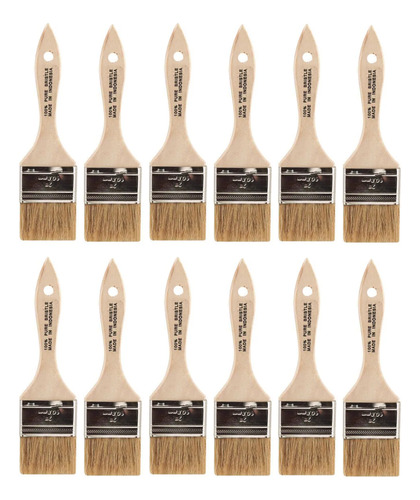 (12) 2  Chip Brushes For Epoxy, Adhesives, Glue, Varnish Aah
