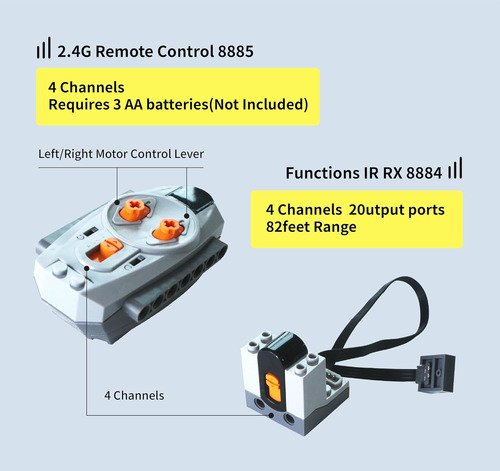 Kit De Motor 5 En 1 Compatible Con Lego Technic...
