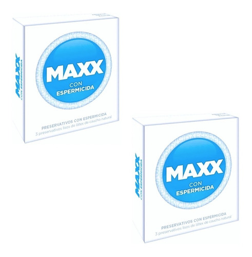Imagen 1 de 10 de Preservativos Maxx Espermicida 2x3 + Proteccion Menor Riesgo