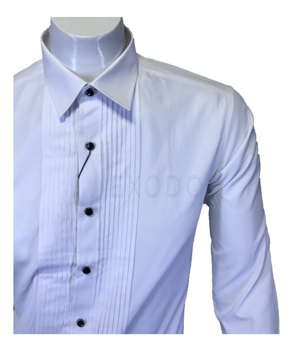Imagen 3 de 4 de Camisa Blanca Para Colleras Hombre, Diseño Envió Gratis