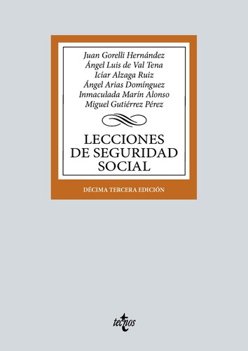 Libro Lecciones De Seguridad Social - Gorelli Hernandez,j...