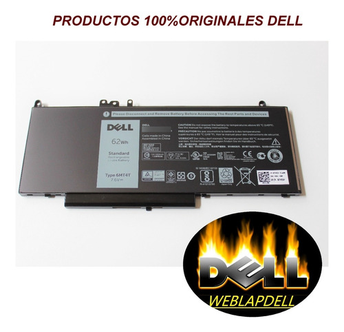 Original Bateria Dell Precision 15 3510 M3510 Series 6mt4t