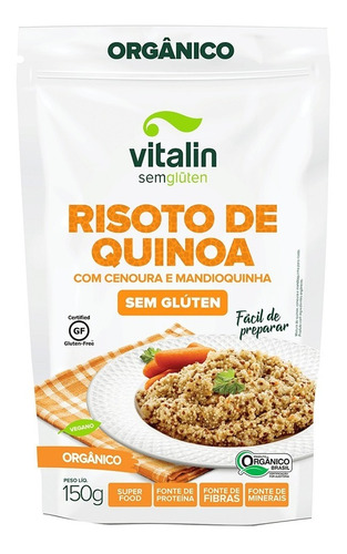 Risoto De Quinoa Cenoura,mandioquinha  S/glúten Vitalin150 G