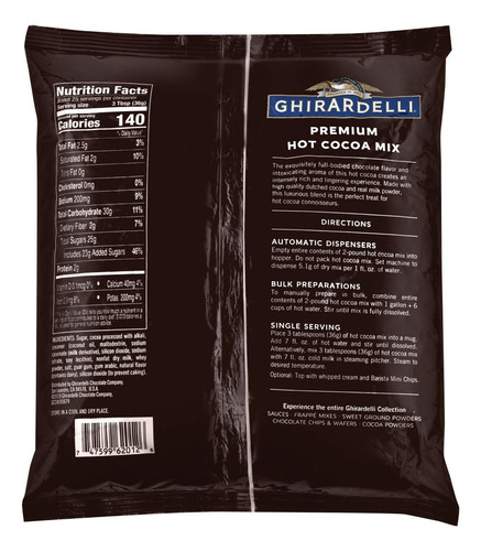 Ghirardelli Chocolate Premium Mezcla De Cacao Caliente, Paqu