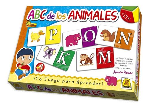 Abc De Los Animales Juego Didactico Implas Casa Valente