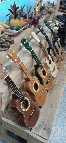 Imagen 6 de 10 de Ukelele Soprano Profesional Con Su Forro Y Madera Cedro