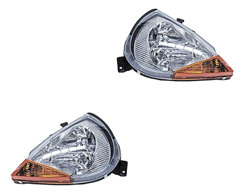 Par De Faros Ford Ka 2001 - 2008 Cuarto Ambar