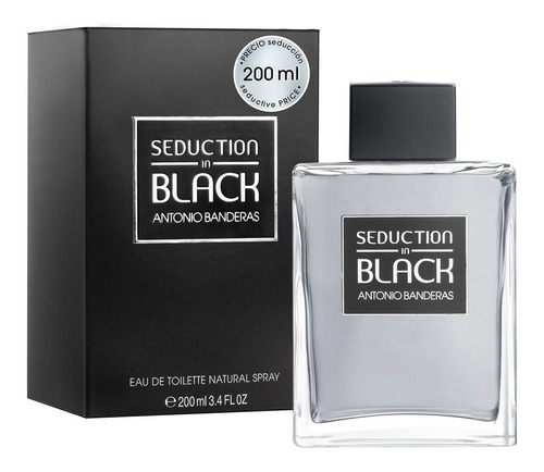  Perfume Banderas Black Seduction Edt Para Hombre Edt 200 ml