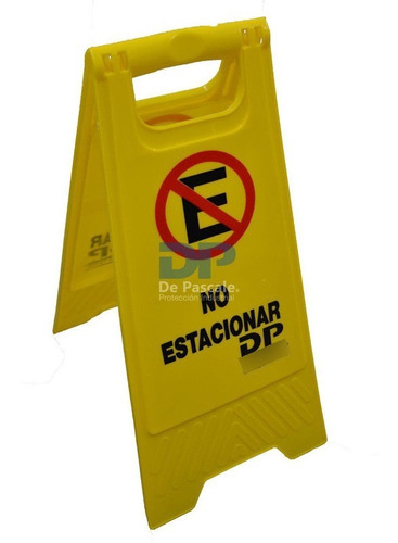 Cartel de precaución No estacionar X 20 Unidades