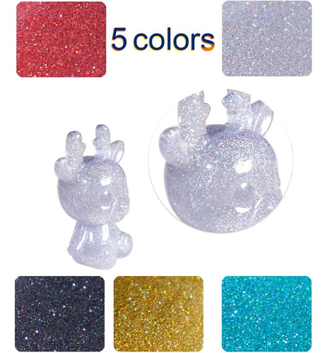 150g Holographic Glitter,0.2mm Ultra Fine Iridescent Gl...