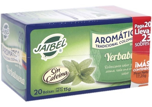 Aromatica Jaibel Tradicional Yerbabuena X20 Uds