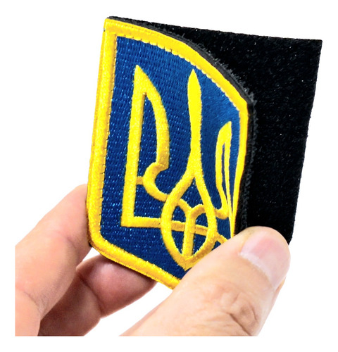 Parche Militar, Tela Velcro, Insignia Fuerza Aérea Ucraniana