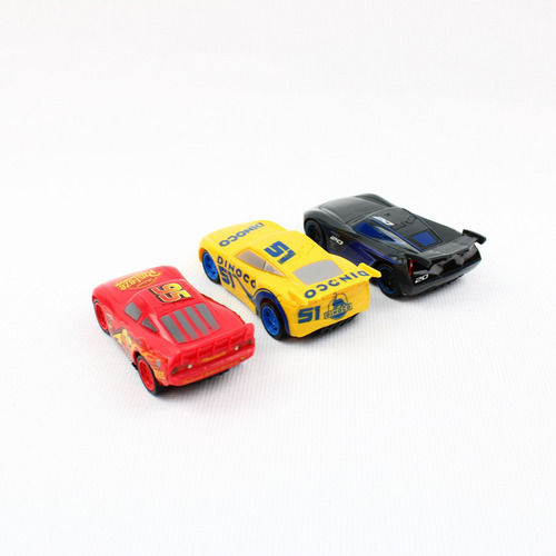 3 Coches Retrotraccion Cars3 Mcqueen, Jackson Y Cruz Tm2