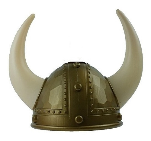 Casco Vikingo  Para Adulto Hecho En Plastico