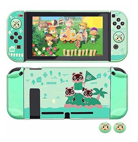 Funda Protectora Para Nintendo Switch Color Verde Menta