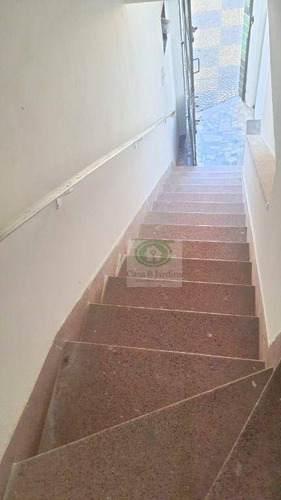 Imagem 2 de 9 de Casa Sobreposta 1 Dormitorio P/ Comercio Ou Residencia - R$ 1.400 Mil - À 50 Metros Da Afonso Pena - Santos - Ca0930