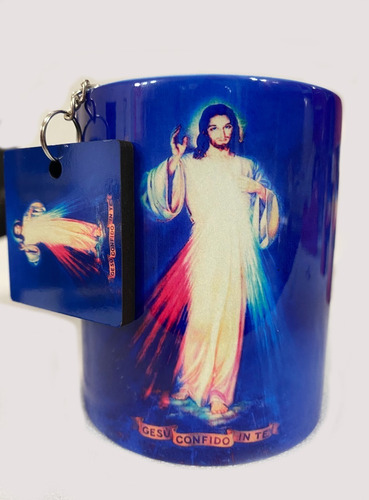 Taza Personalizada Y Llavero, Señor De La Misericordia