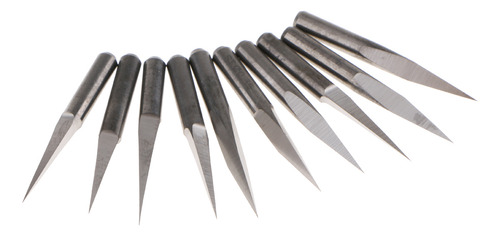 10 Piezas 3.175 Mm De Acero De Tungsteno Grabado 10 Grados