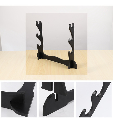 Soporte De 3 Niveles Para Espadas Y Katanas Con Forma De Esp
