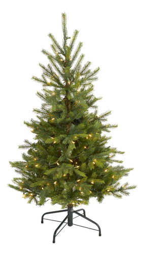 3.9 ft. North Carolina - Arbol De Navidad Artificial Con 100