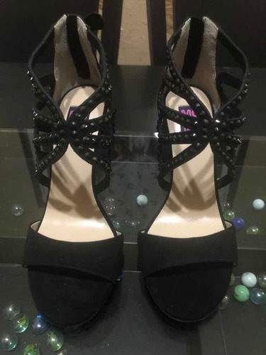 Zapato Para Dama Negro Tacón Alto (talla 37, 37,5)