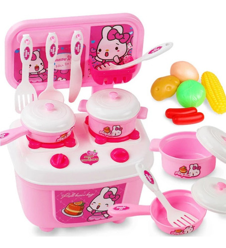 Hermosa Cocina Little Kitchen 16 Piezas Para Niñas Y Niños.